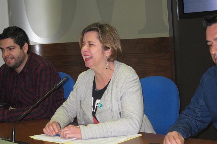 La vicealcaldesa durante la rueda de prensa. 