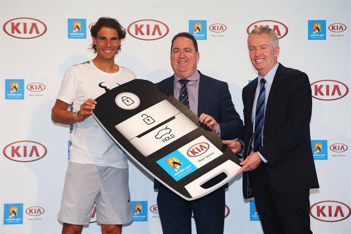 During a Kia Key handover ceremony at Garden Square in Melbourne Park on January