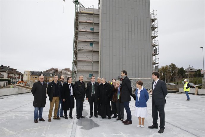 Visita a las obras de la residencia de la Fundación Asilo