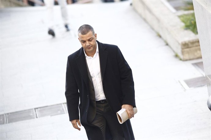 Miguel Ángel Flores a su llegada al juicio por el Madrid Arena