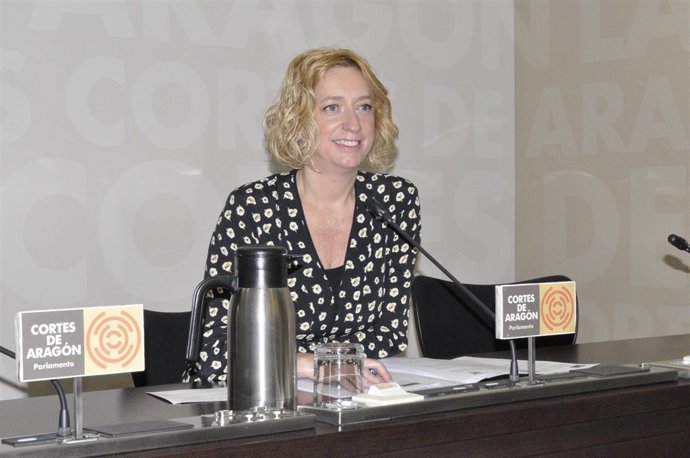 La portavoz de IU-Aragón, Patricia Luquin.