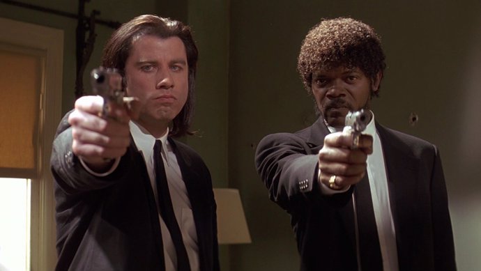 Samuel L. Jackson y John Travolta en Pulp Fiction