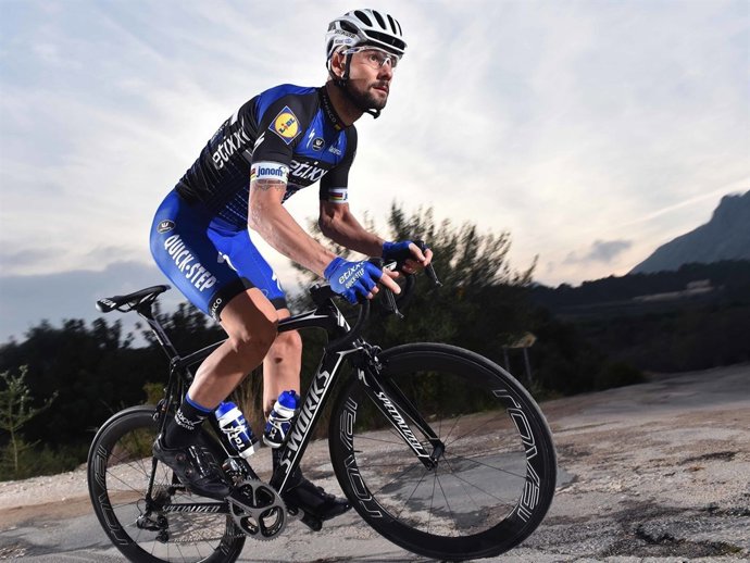 Tom Boonen en un entreno de pretemporada