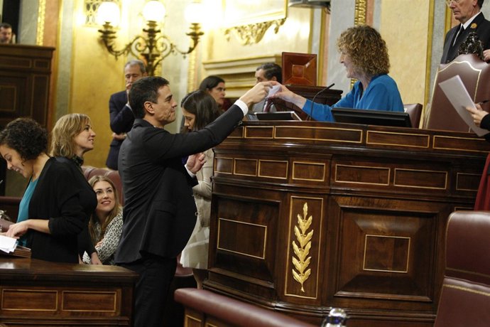 Pedro Sánchez en la constitución del Congreso