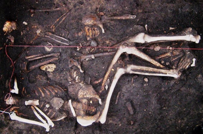 Inhumación 3 soldados alemanes de la Guerra de los Treinta Años