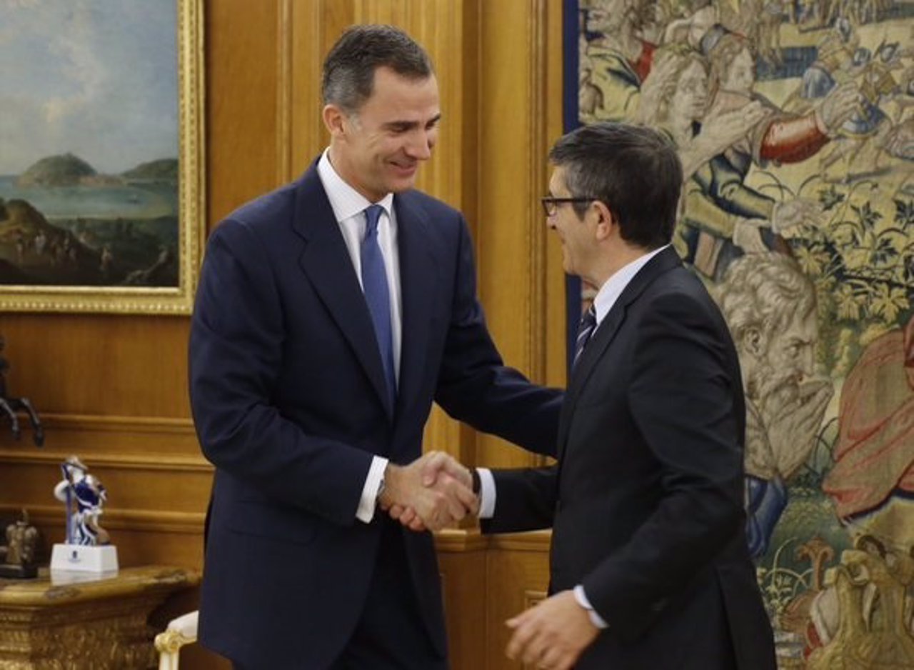 El Rey recibió al Presidente del Congreso de los Diputados, Patxi López 
