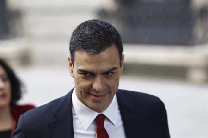 Pedro Sánchez llega al Congreso