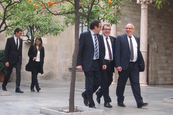 C.Mundó,M.Serret,J.Rull,J.Jané,J.Baiget, consellers de la Generalitat