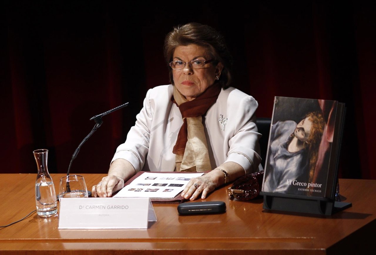 Carmen Garrido en la presentación de El Greco pintor