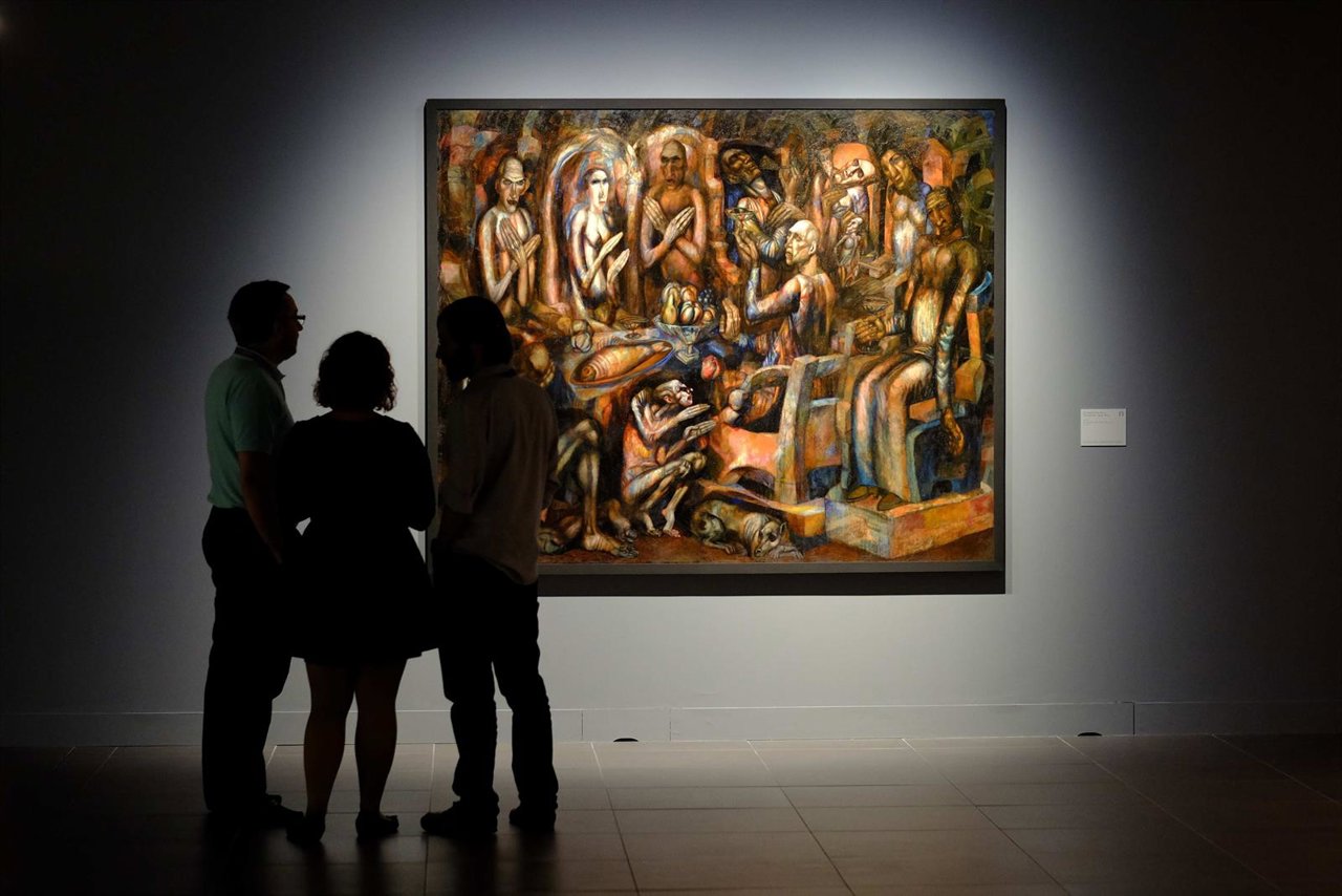 Exposición de Pável Filónov en el Museo Ruso