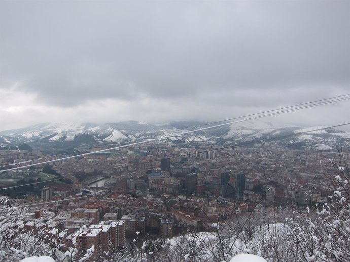 Nieve en Bilbao