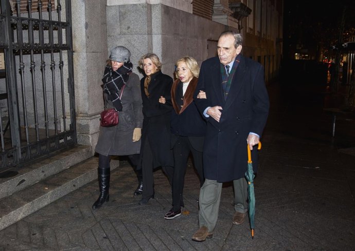 14 Ene. 2016. Madrid. Entrada Al Funeral De Elena De Borbón.