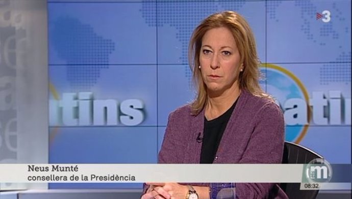 La conselleria de Presidencia de la Generalitat, Neus Munté