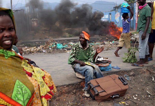 Disturbios en Burundi.