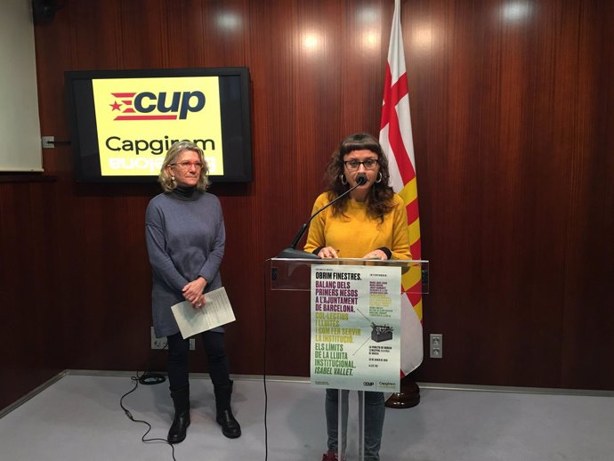 La líder de la CUP en el Ayuntamiento de Barcelona, Maria José Lecha