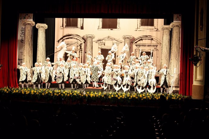 Concurso de Agrupaciones del Carnavalde Cádiz en el Teatro Falla