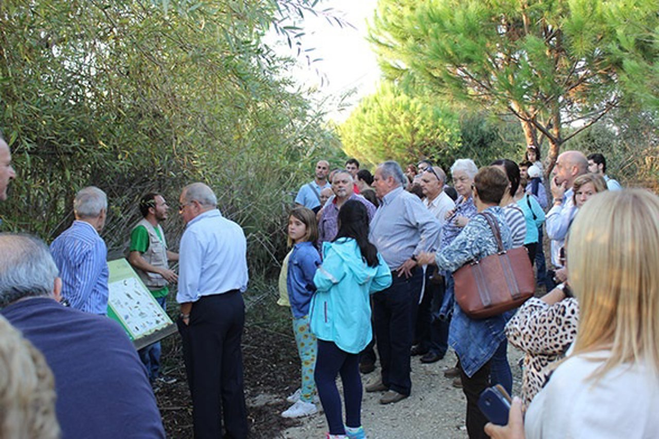 Visitantes en Cepsa. 