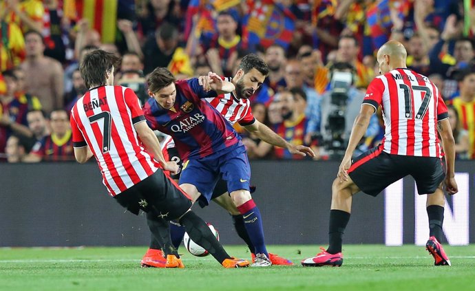 Leo Messi durante la final de la Copa del Rey 2015