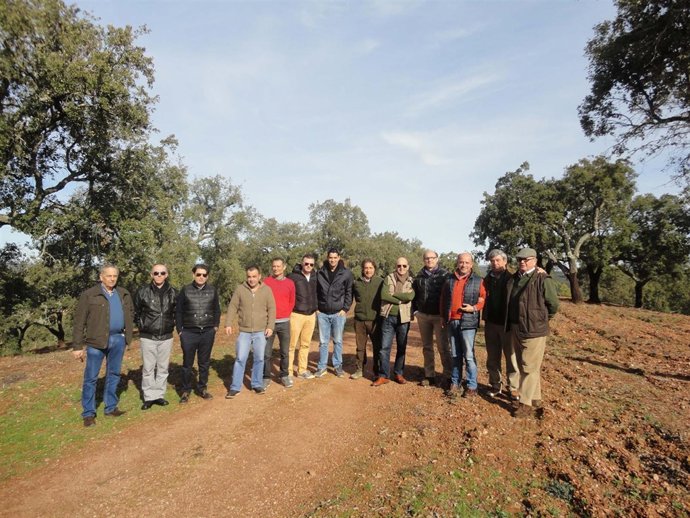 Representantes de Ovipor y El Papelón en Cortegana (Huelva)