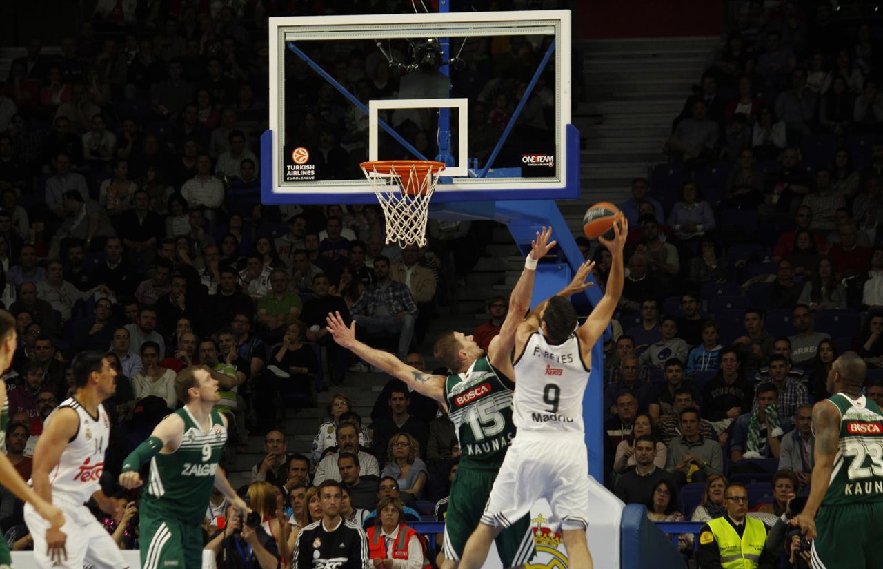 Felipe Reyes durante Real Madrid - Zalgiris Kaunas