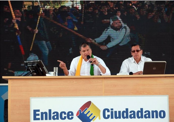 El presidente de Ecuador, Rafael Correa