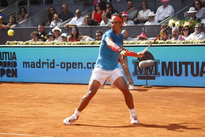  Rafa Nadal Durante El Mutua Madrid Open 2015
