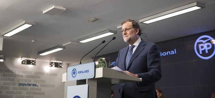 Mariano Rajoy tras la Junta Directiva del PP