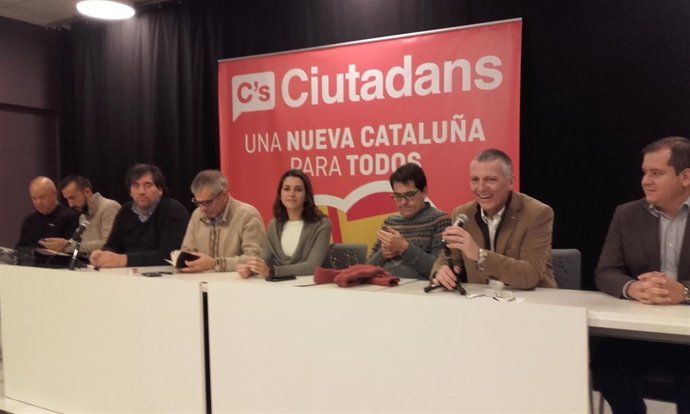 Inés Arrimadas, en un acto de C's en Girona
