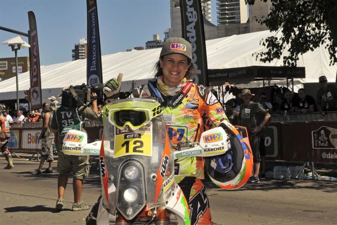 Laia Sanz en el Rally Dakar