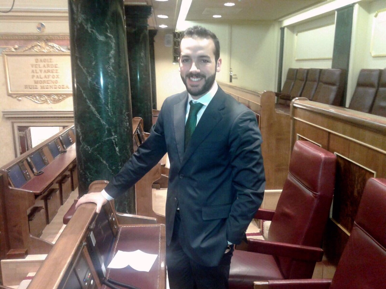 Gonzalo Palacín en el Congreso.