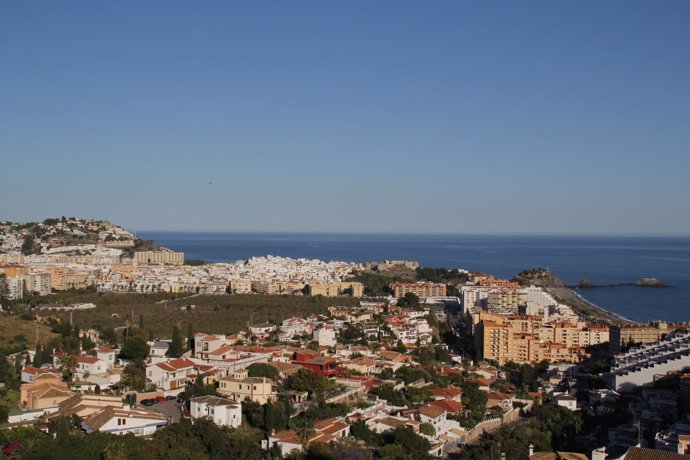 Vista panorámica de Almuñécar (Granada)