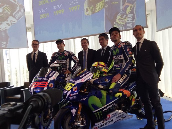 Presentación del equipo Movistar Yamaha en Barcelona