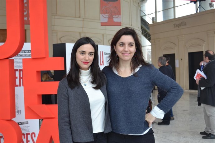 Mar Del Hoyo y Carlota Subirós en la presentación de 'Epicentre Guimerà'