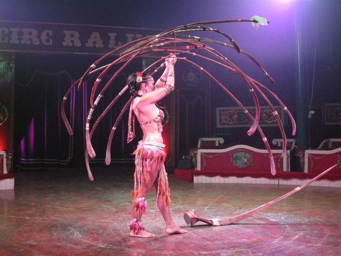 Rosa Raluy en el Circ Raluy.