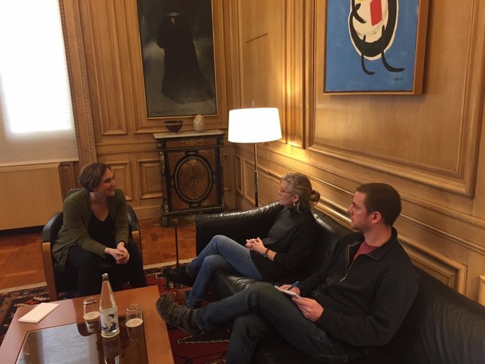 Reunión entre la alcaldesa Ada Colau y la CUP Capgirem Barcelona