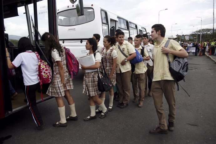 Estudiantes venezolanos en Táchira 