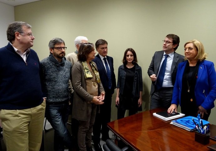 Levy, en la sede del PP de Segovia