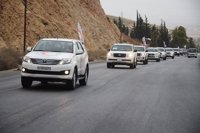 Llega un tercer envío de ayuda humanitaria a varias localidades sirias sitiadas en Damasco y Idlib