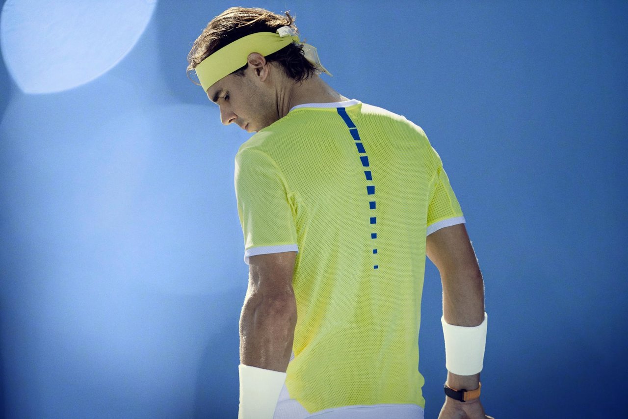 Rafa Nadal con la equipación para el Abierto de Australia