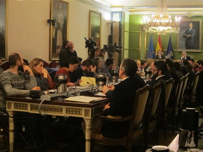 Pleno del Ayuntamiento de Oviedo. 