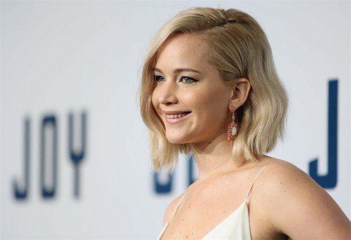 Jennifer Lawrence promocionando su nueva película Joy / Getty