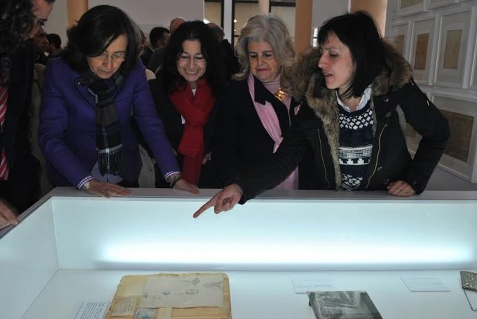 La consejera de Cultura, Rosa Aguilar, en Moguer (Huelva).