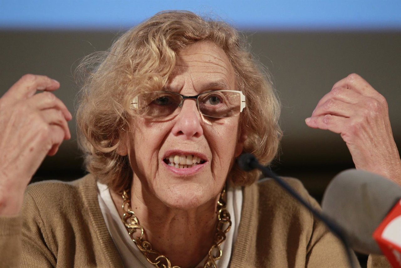 Manuela Carmena en una jornada contra la corrupción