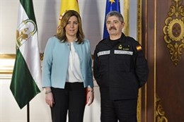 Susana Díaz y Miguel Alcañiz, este martes