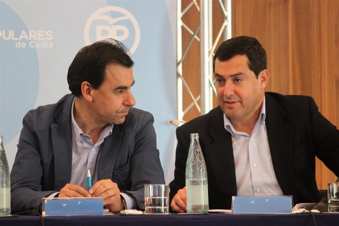 Juanma Moreno con Fernando Martínez Maíllo