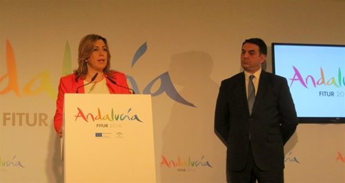 Susana Díaz, este miércoles en Fitur