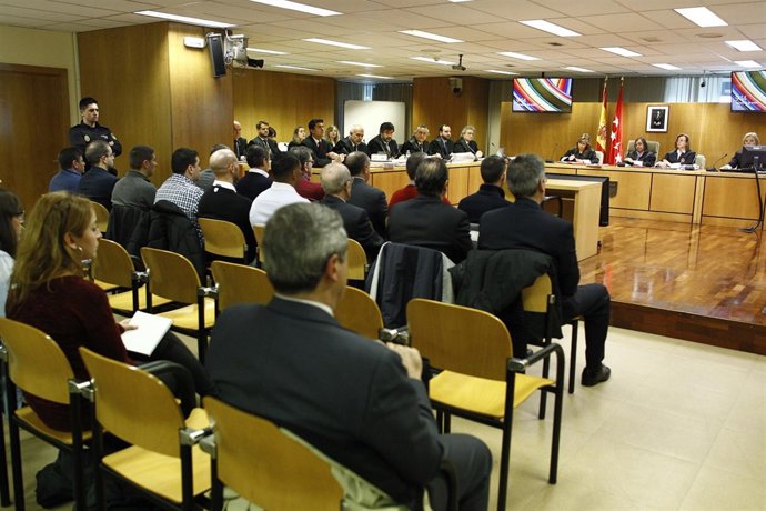 Interior de la sala de la Audiencia Provincial del juicio por el Madrid Arena