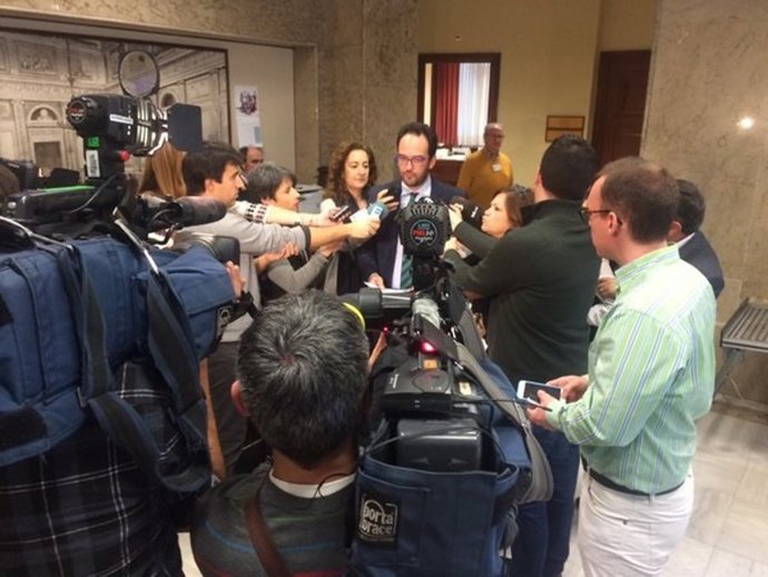 El portavoz del PSOE en el Congreso, Antonio Hernando