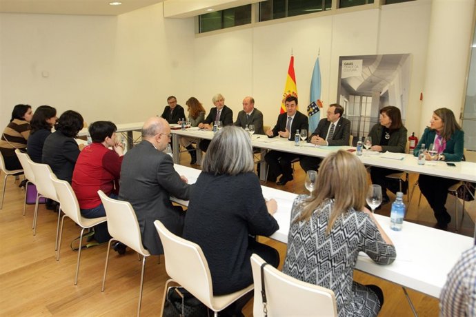  O conselleiro de Cultura, Educación e Ordenación Universitaria, Román Rodríguez