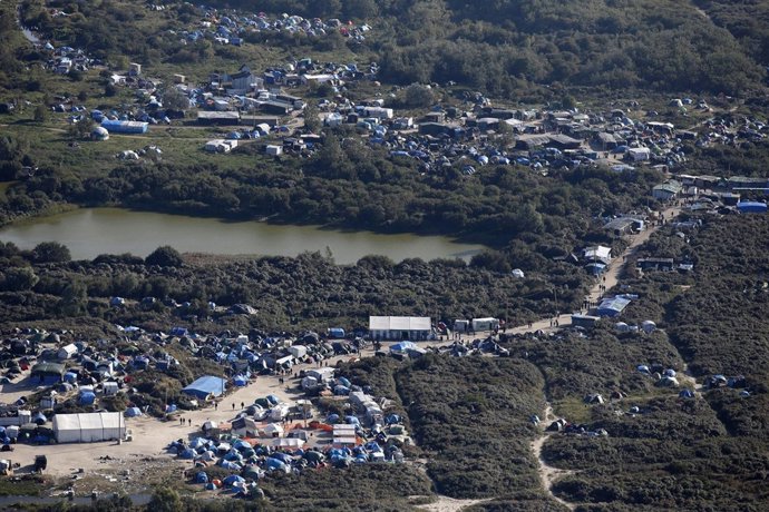 Campamento de refugiados en Calais